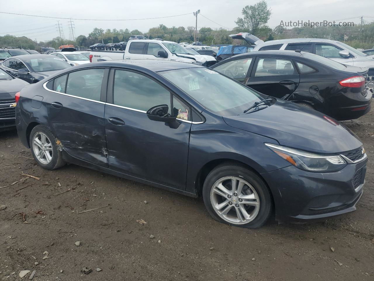 2016 Chevrolet Cruze Lt Синий vin: 1G1BE5SM4G7302327