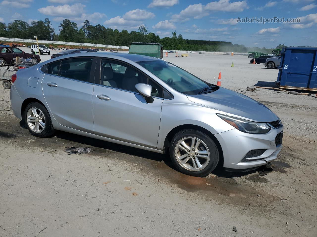 2017 Chevrolet Cruze Lt Серебряный vin: 1G1BE5SM4H7112769