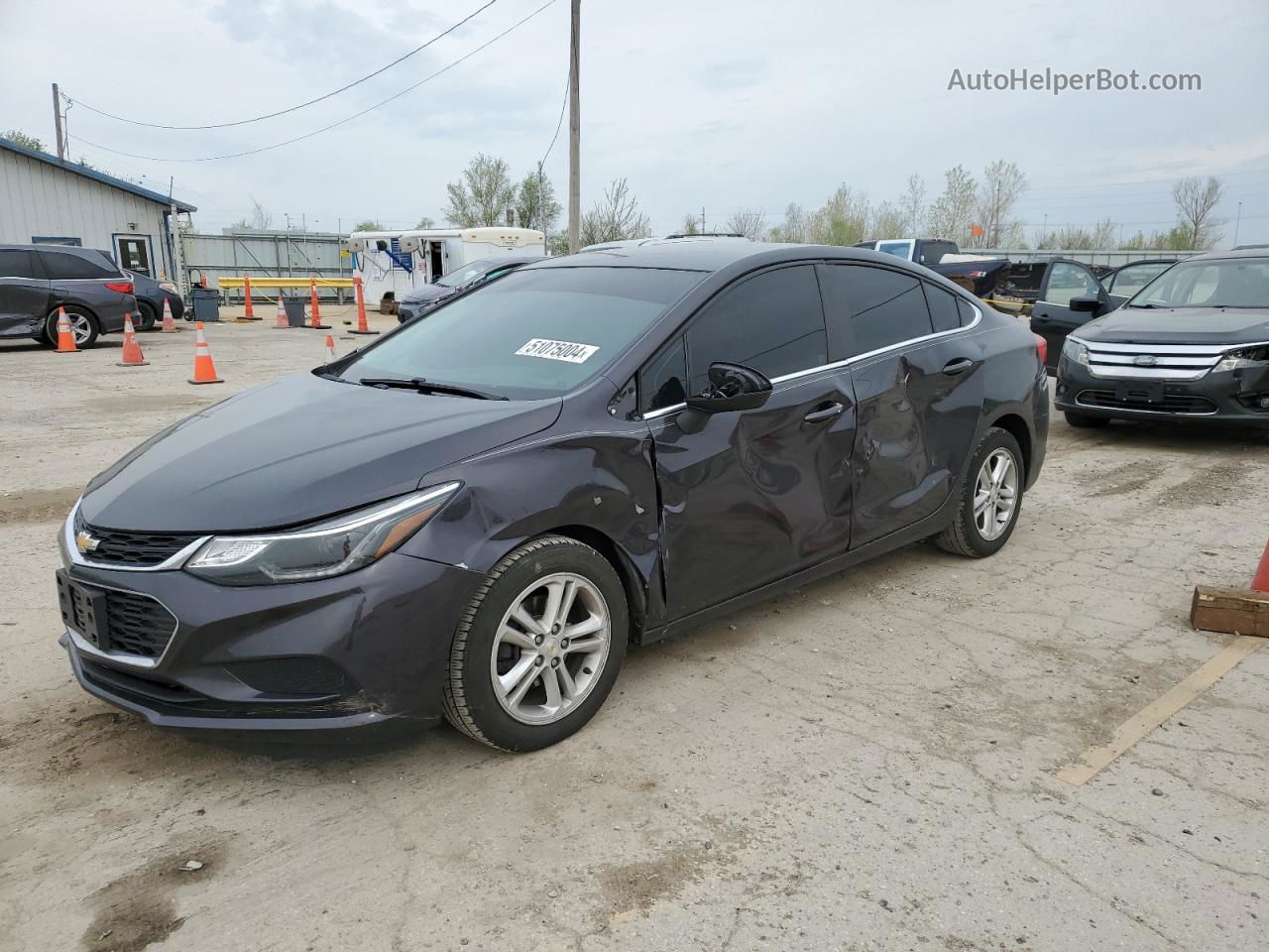 2017 Chevrolet Cruze Lt Gray vin: 1G1BE5SM4H7141625