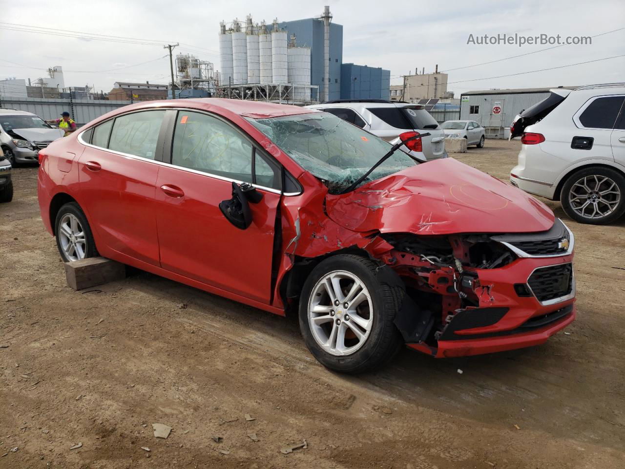 2017 Chevrolet Cruze Lt Red vin: 1G1BE5SM4H7150177