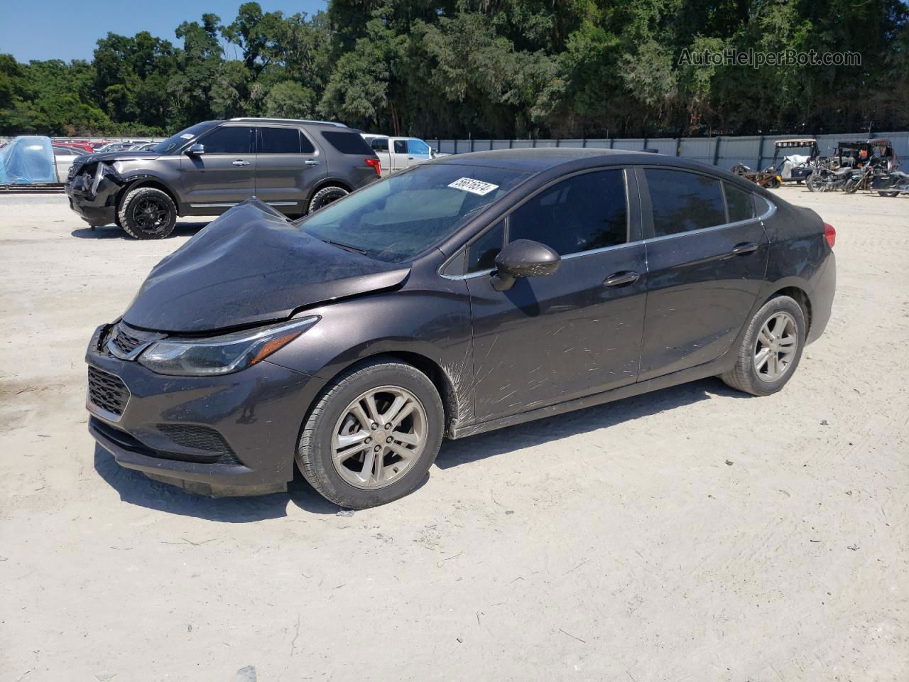 2017 Chevrolet Cruze Lt Gray vin: 1G1BE5SM4H7185415