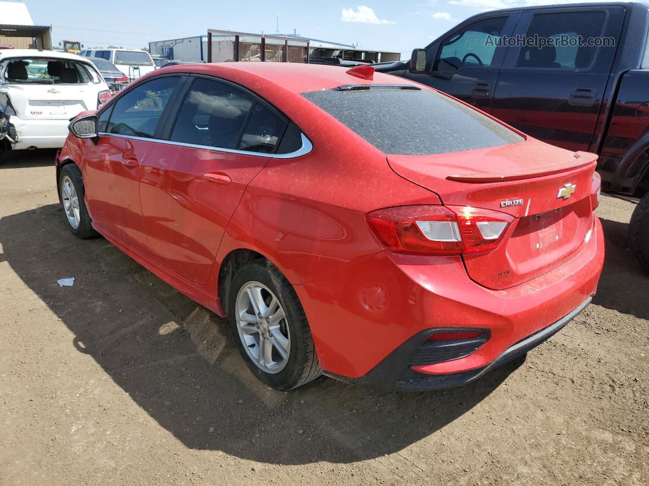 2017 Chevrolet Cruze Lt Red vin: 1G1BE5SM4H7215867