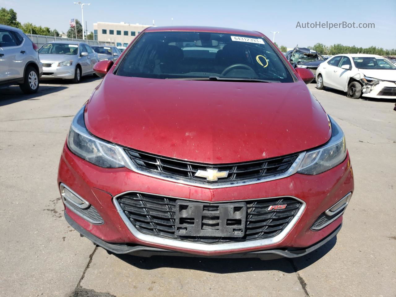 2017 Chevrolet Cruze Lt Red vin: 1G1BE5SM4H7235973