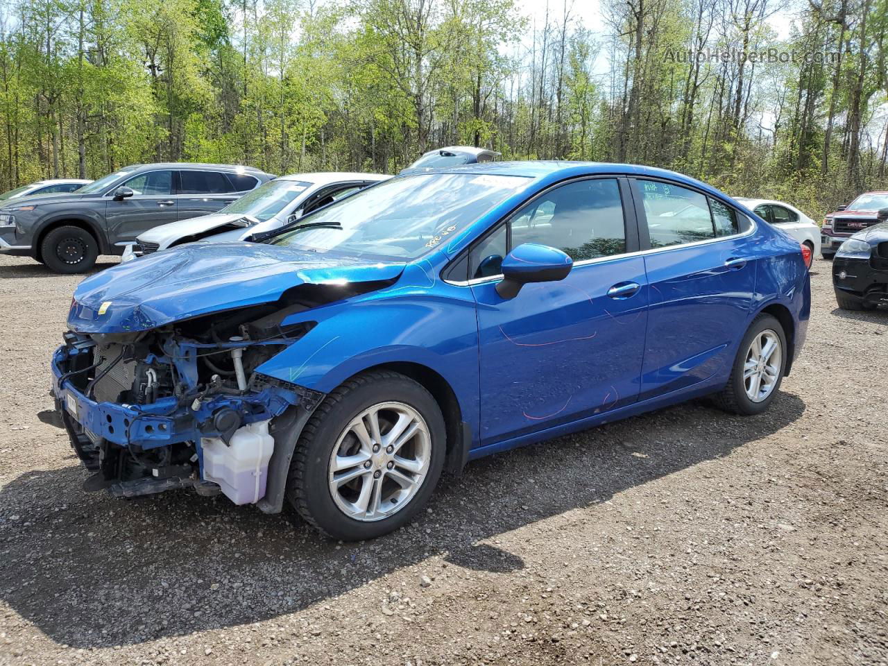 2018 Chevrolet Cruze Lt Blue vin: 1G1BE5SM4J7116858