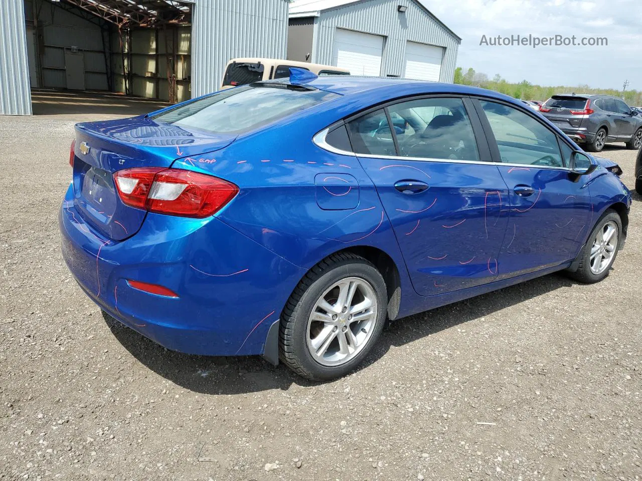 2018 Chevrolet Cruze Lt Синий vin: 1G1BE5SM4J7116858