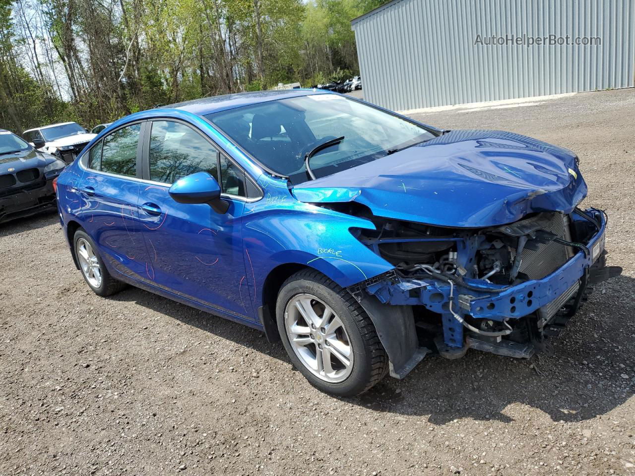 2018 Chevrolet Cruze Lt Blue vin: 1G1BE5SM4J7116858