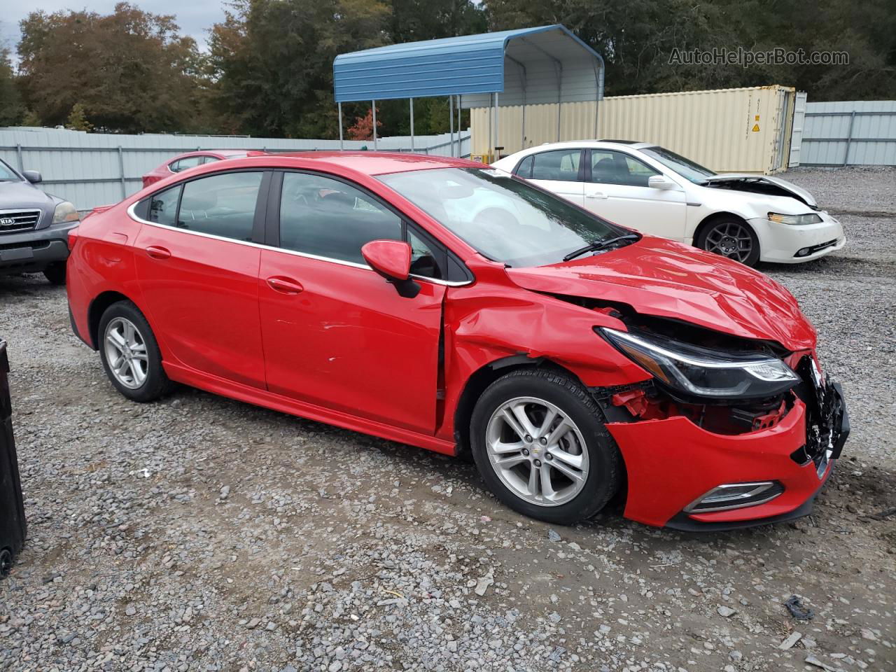 2018 Chevrolet Cruze Lt Red vin: 1G1BE5SM4J7128041