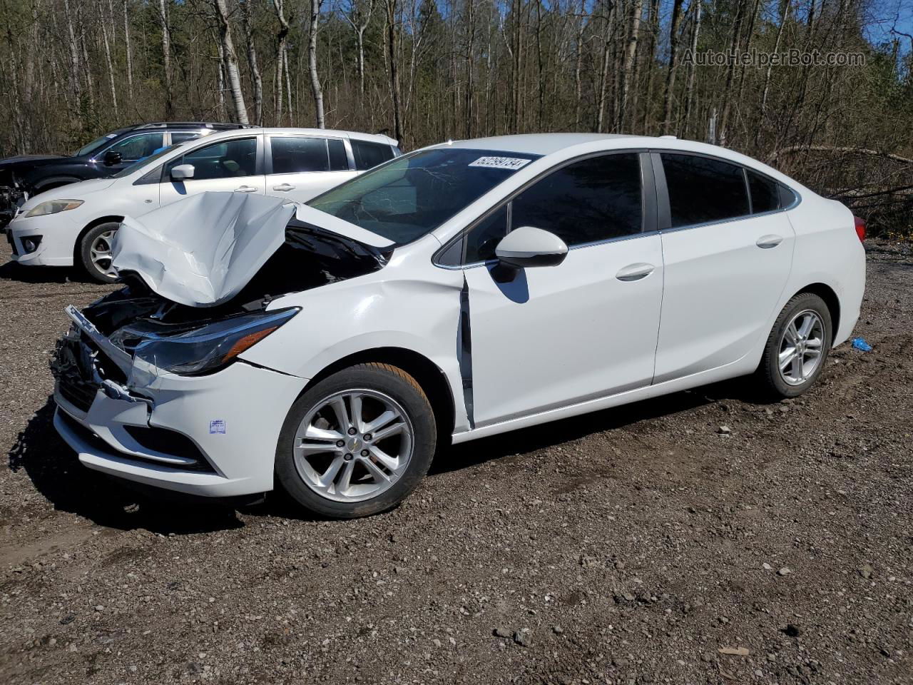 2018 Chevrolet Cruze Lt Белый vin: 1G1BE5SM4J7197117