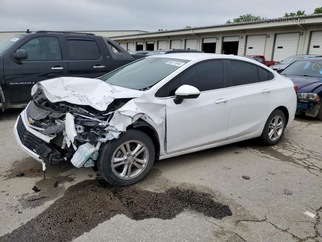 2018 Chevrolet Cruze Lt White vin: 1G1BE5SM4J7234781