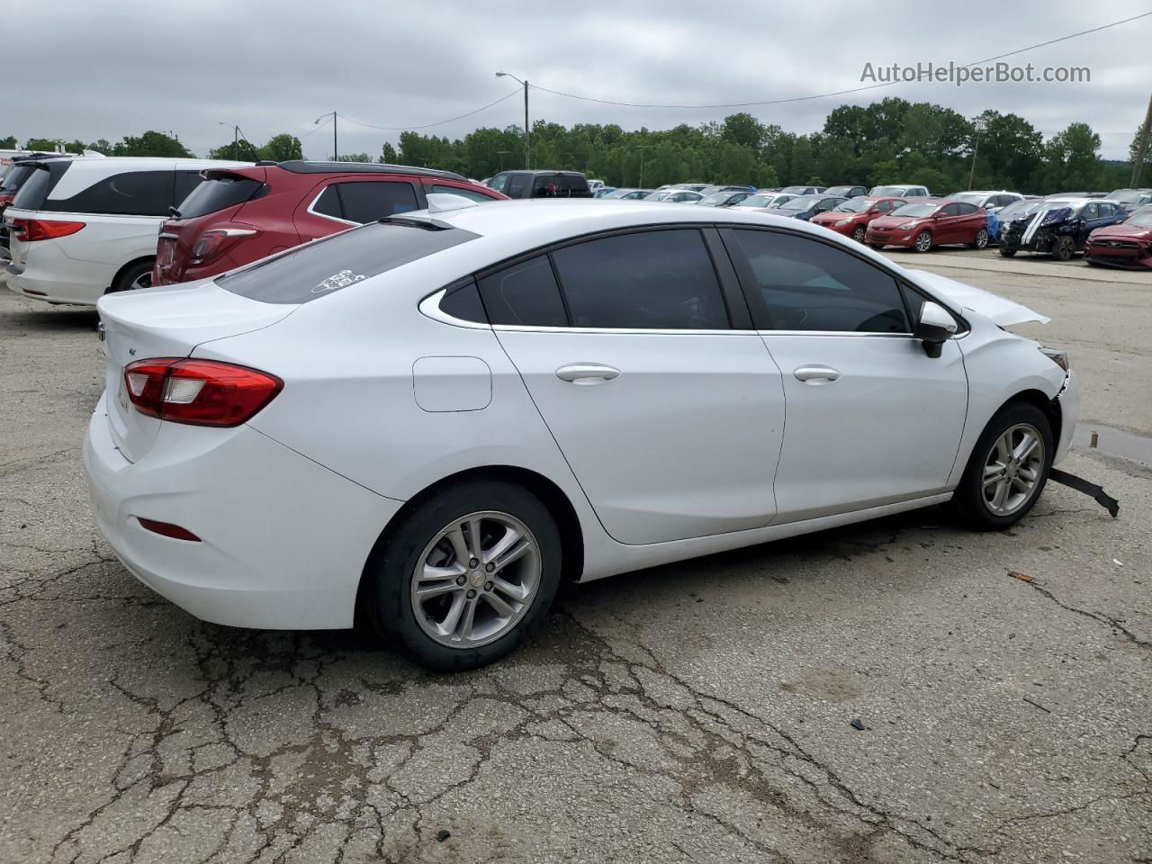 2018 Chevrolet Cruze Lt White vin: 1G1BE5SM4J7234781