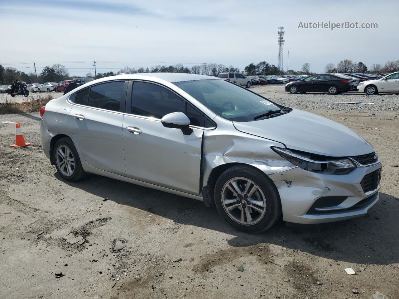 2016 Chevrolet Cruze Lt Silver vin: 1G1BE5SM5G7239027