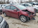 2016 Chevrolet Cruze Lt Maroon vin: 1G1BE5SM5G7276997