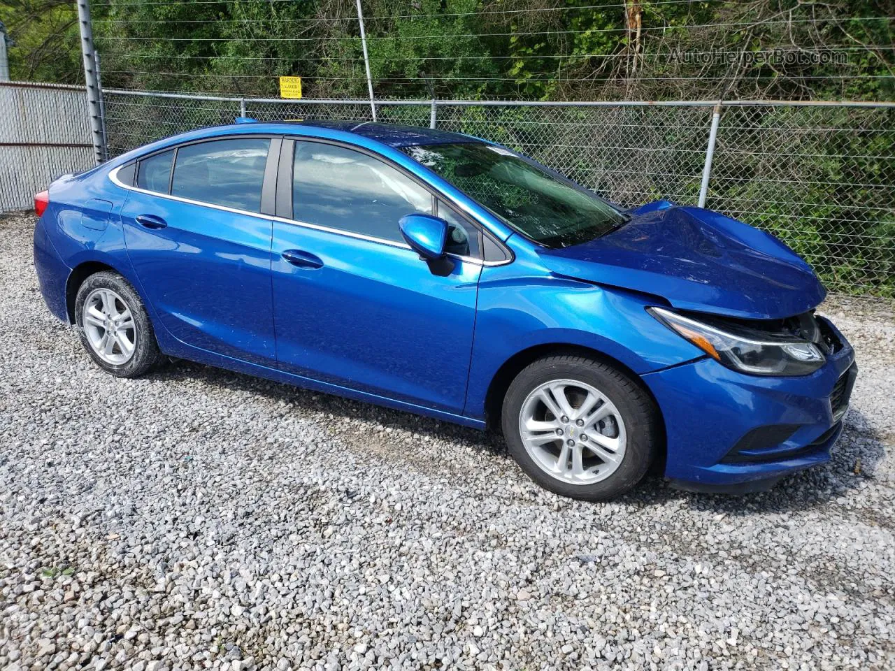 2016 Chevrolet Cruze Lt Blue vin: 1G1BE5SM5G7294156