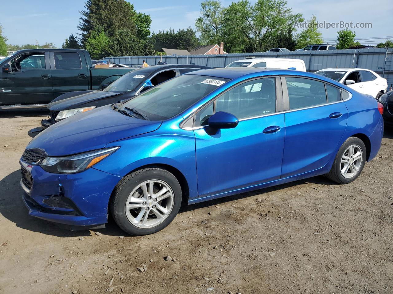 2016 Chevrolet Cruze Lt Blue vin: 1G1BE5SM5G7305592