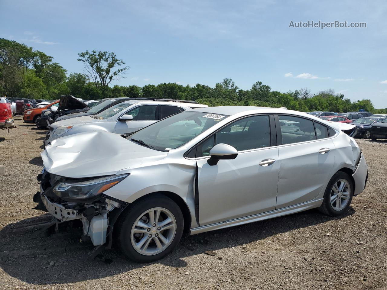 2016 Chevrolet Cruze Lt Silver vin: 1G1BE5SM5G7326832