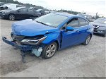 2017 Chevrolet Cruze Lt Auto Blue vin: 1G1BE5SM5H7110111
