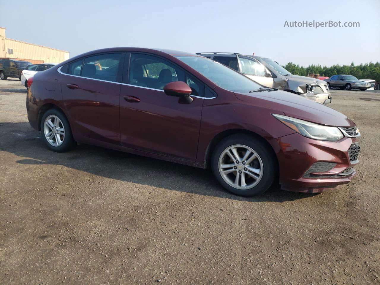 2017 Chevrolet Cruze Lt Бордовый vin: 1G1BE5SM5H7121528