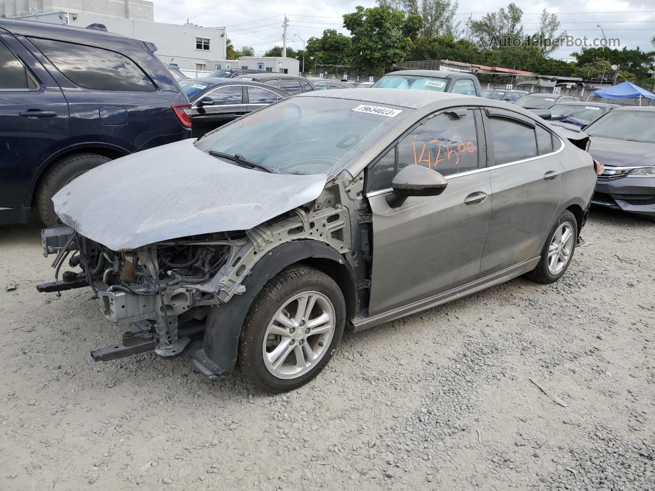 2017 Chevrolet Cruze Lt Серый vin: 1G1BE5SM5H7142282