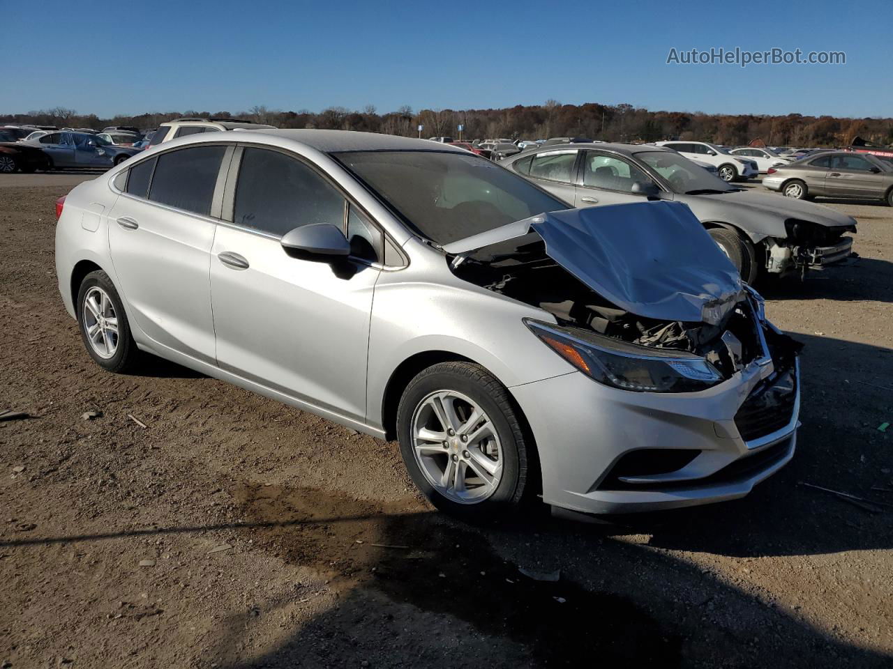 2017 Chevrolet Cruze Lt Серебряный vin: 1G1BE5SM5H7167537