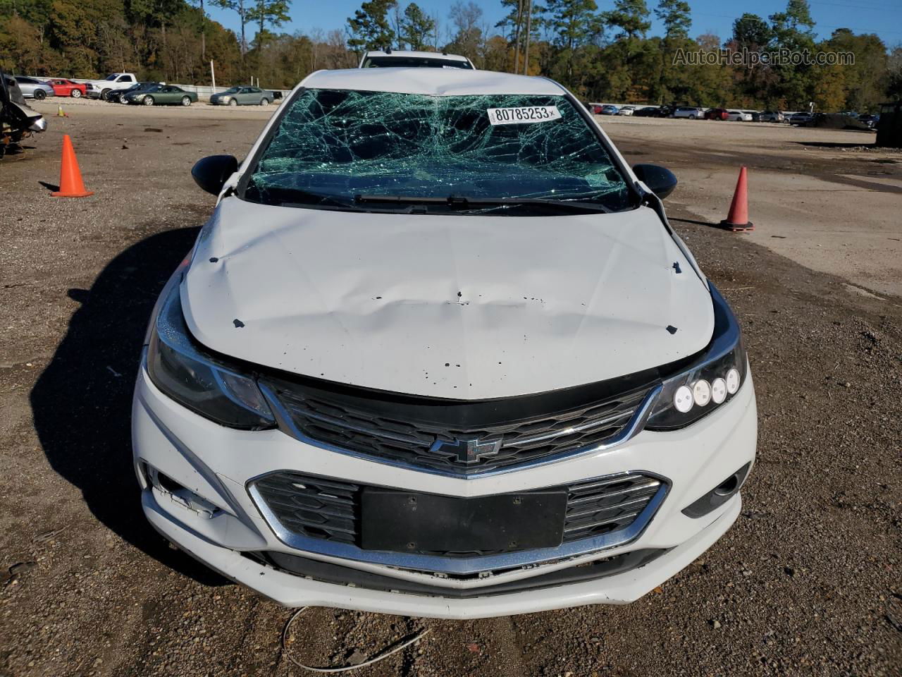 2017 Chevrolet Cruze Lt White vin: 1G1BE5SM5H7248778