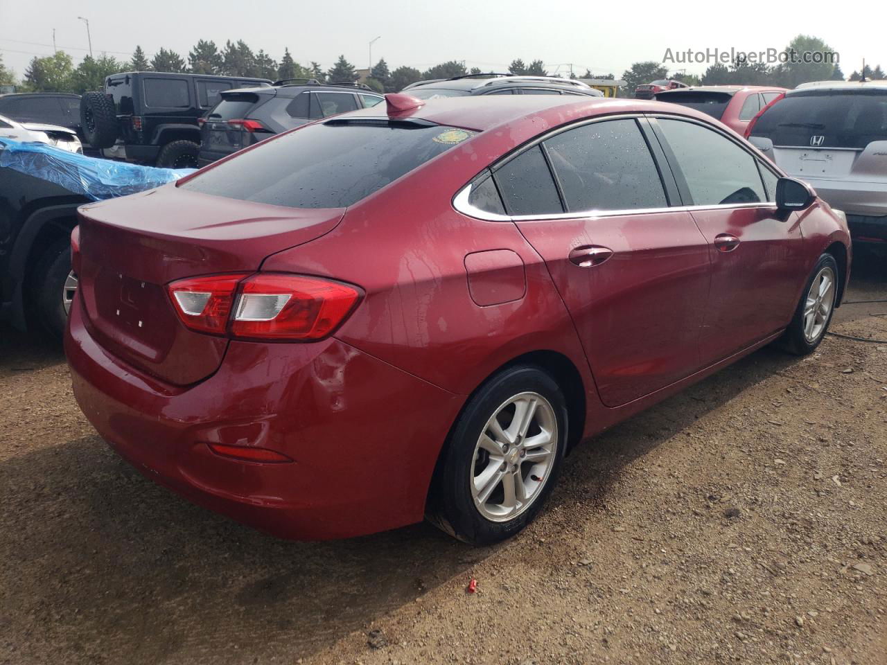 2018 Chevrolet Cruze Lt Red vin: 1G1BE5SM5J7116707