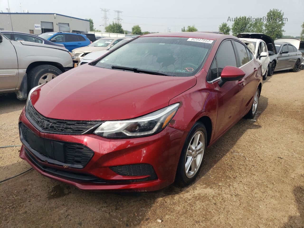 2018 Chevrolet Cruze Lt Красный vin: 1G1BE5SM5J7116707