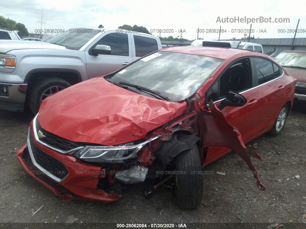 2018 Chevrolet Cruze Lt Красный vin: 1G1BE5SM5J7154079