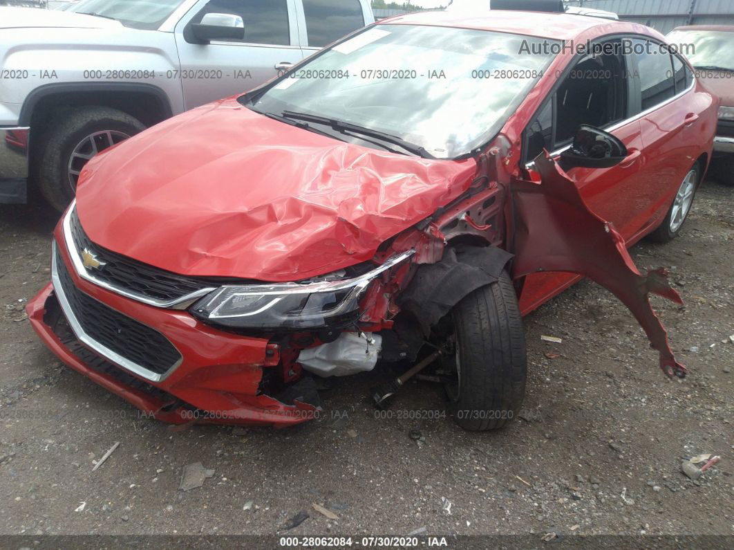 2018 Chevrolet Cruze Lt Red vin: 1G1BE5SM5J7154079