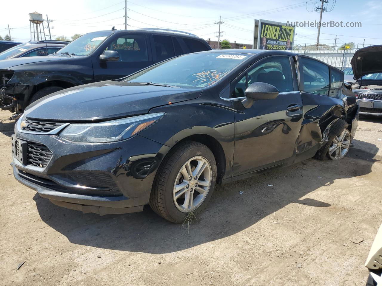 2018 Chevrolet Cruze Lt Black vin: 1G1BE5SM5J7157886