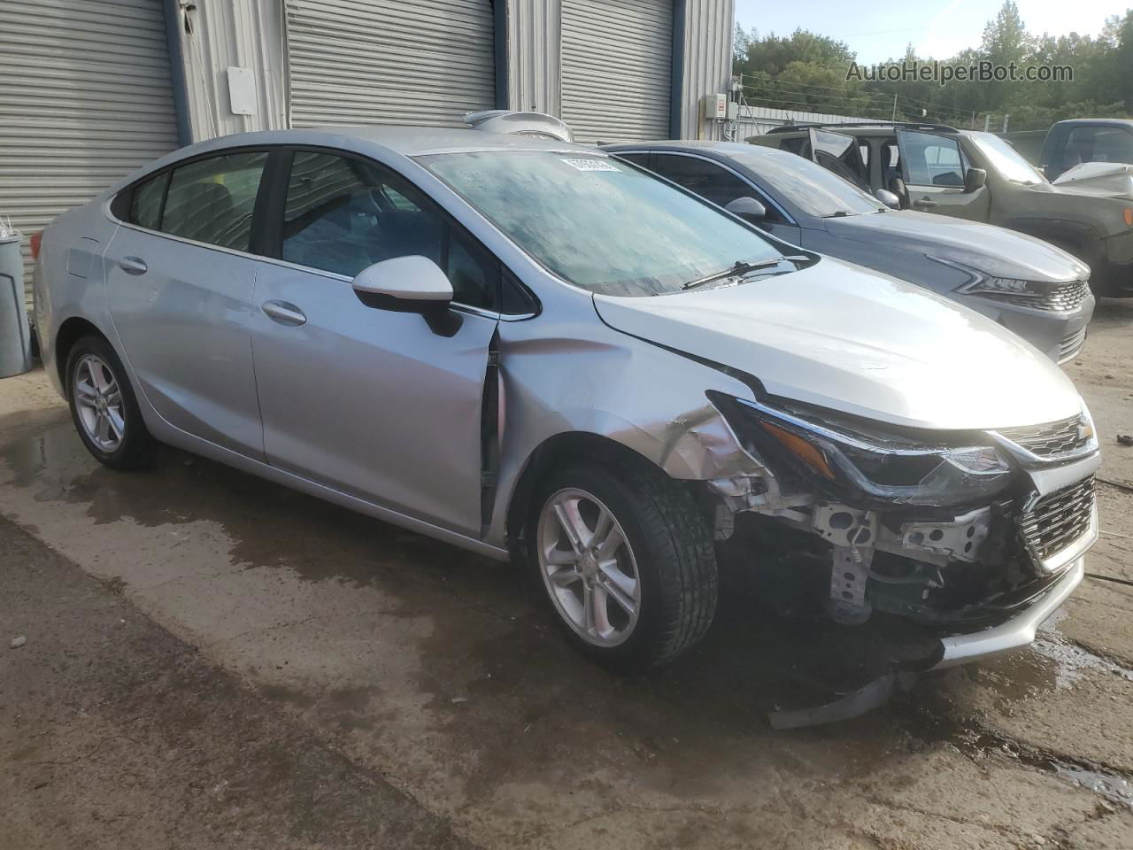 2018 Chevrolet Cruze Lt Silver vin: 1G1BE5SM5J7170976