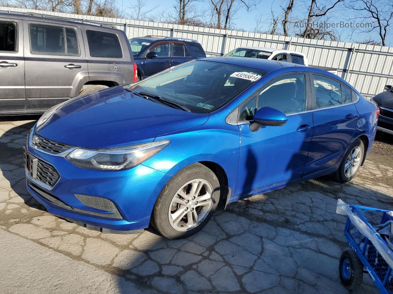 2018 Chevrolet Cruze Lt Синий vin: 1G1BE5SM5J7173120