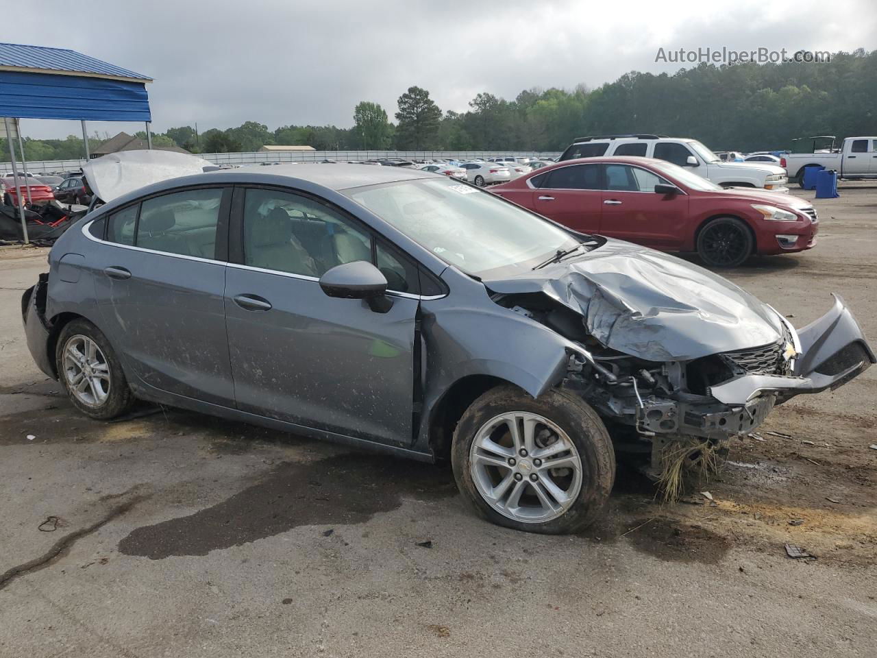 2018 Chevrolet Cruze Lt Gray vin: 1G1BE5SM5J7198759