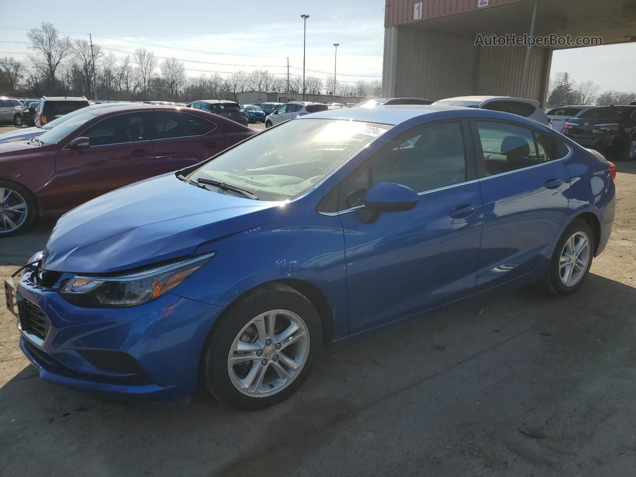 2018 Chevrolet Cruze Lt Blue vin: 1G1BE5SM5J7198826