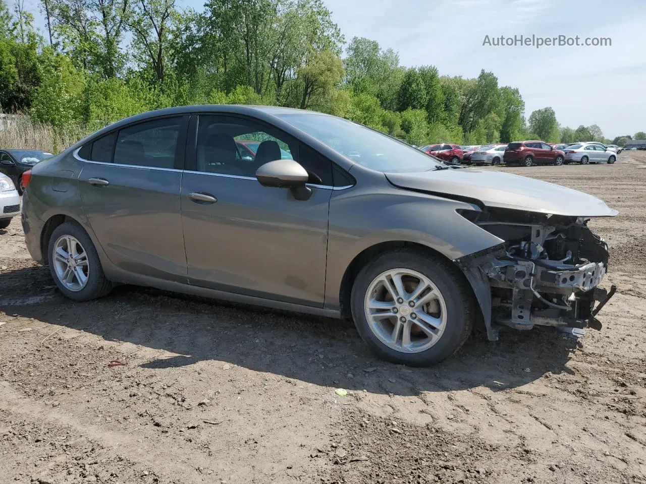 2018 Chevrolet Cruze Lt Gray vin: 1G1BE5SM5J7204382