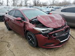 2016 Chevrolet Cruze Lt Maroon vin: 1G1BE5SM6G7262347