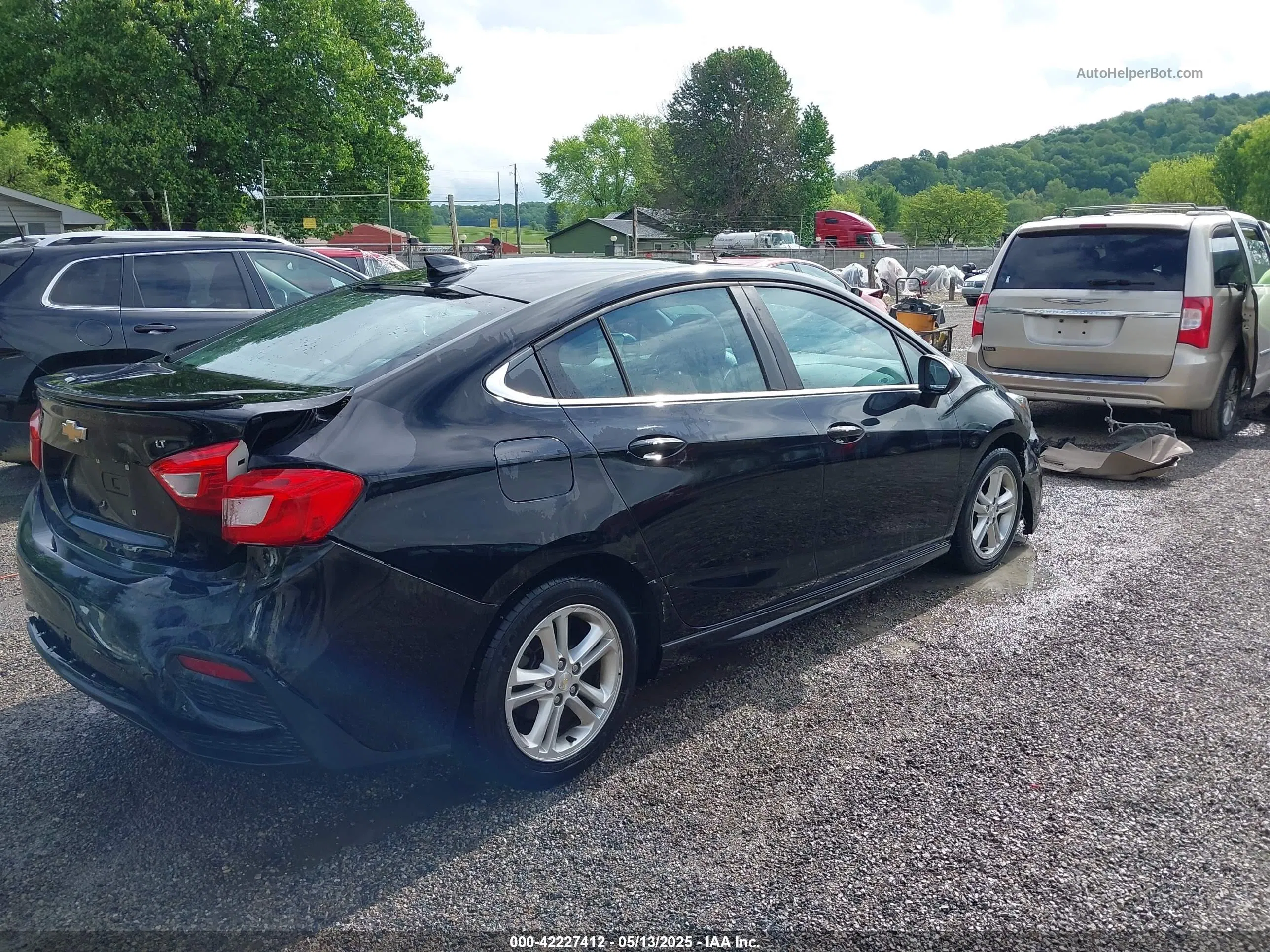 2016 Chevrolet Cruze Lt Auto Black vin: 1G1BE5SM6G7324040