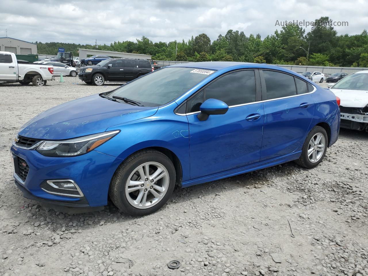 2016 Chevrolet Cruze Lt Blue vin: 1G1BE5SM6G7325883