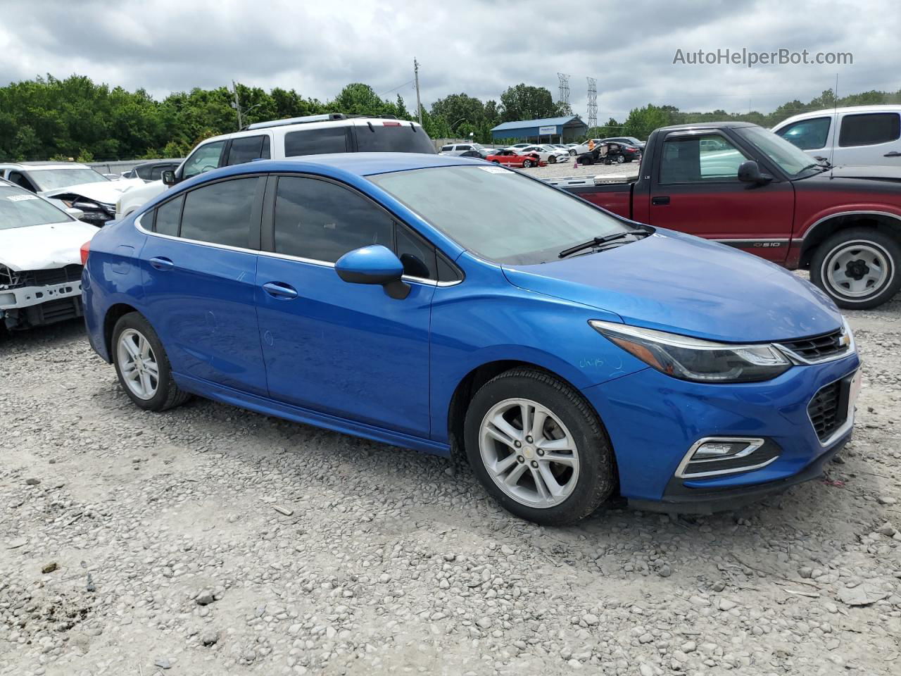 2016 Chevrolet Cruze Lt Blue vin: 1G1BE5SM6G7325883