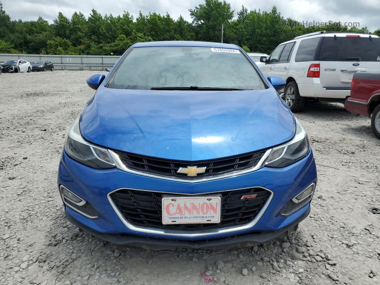 2016 Chevrolet Cruze Lt Blue vin: 1G1BE5SM6G7325883