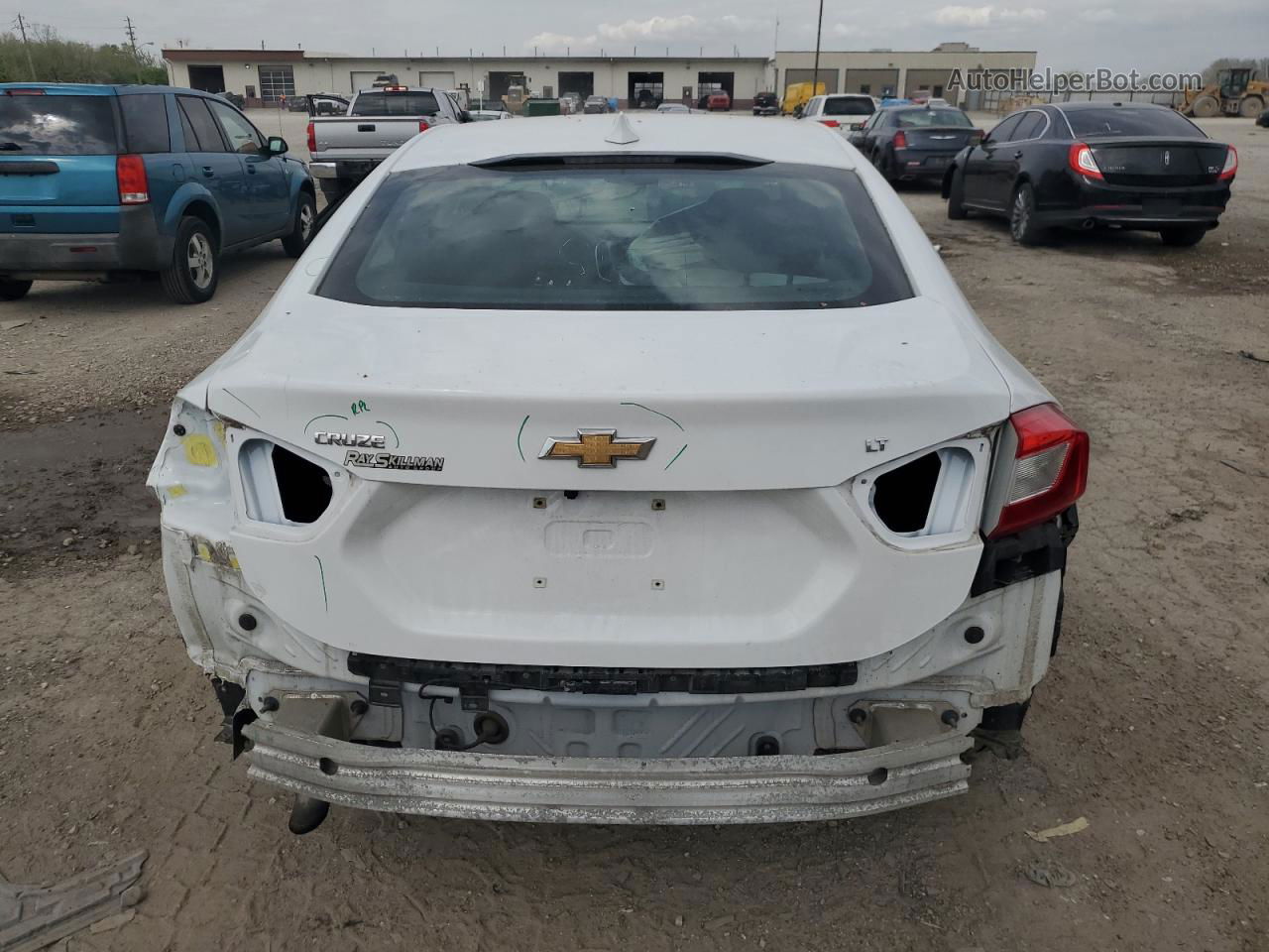 2017 Chevrolet Cruze Lt White vin: 1G1BE5SM6H7109744