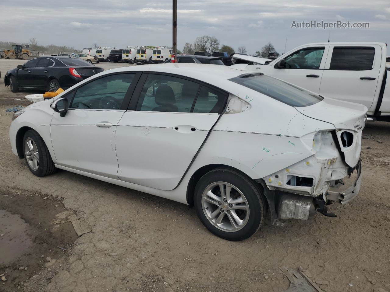 2017 Chevrolet Cruze Lt White vin: 1G1BE5SM6H7109744