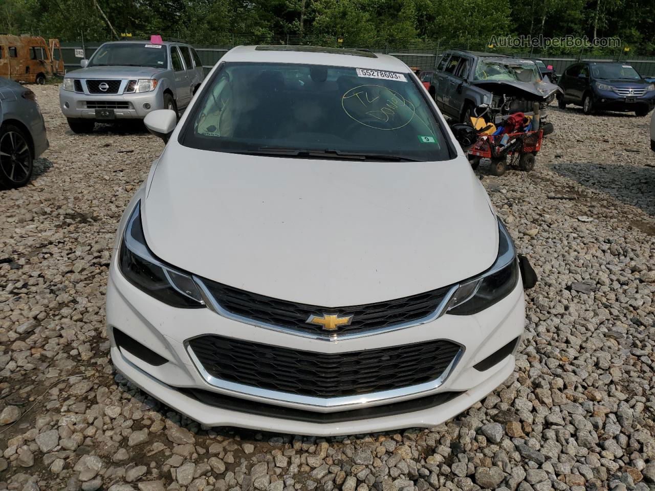 2017 Chevrolet Cruze Lt Белый vin: 1G1BE5SM6H7117438