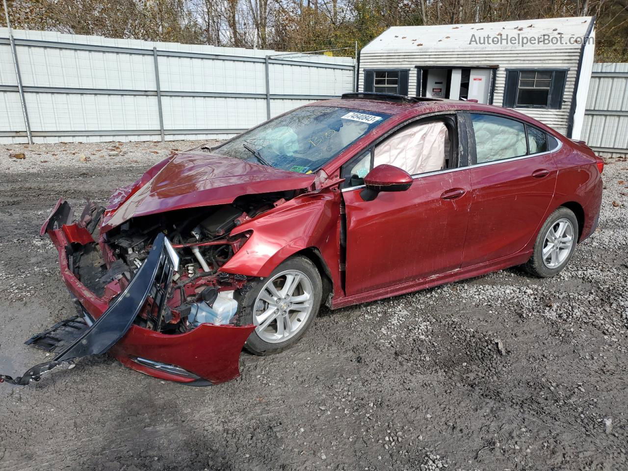 2017 Chevrolet Cruze Lt Burgundy vin: 1G1BE5SM6H7151332