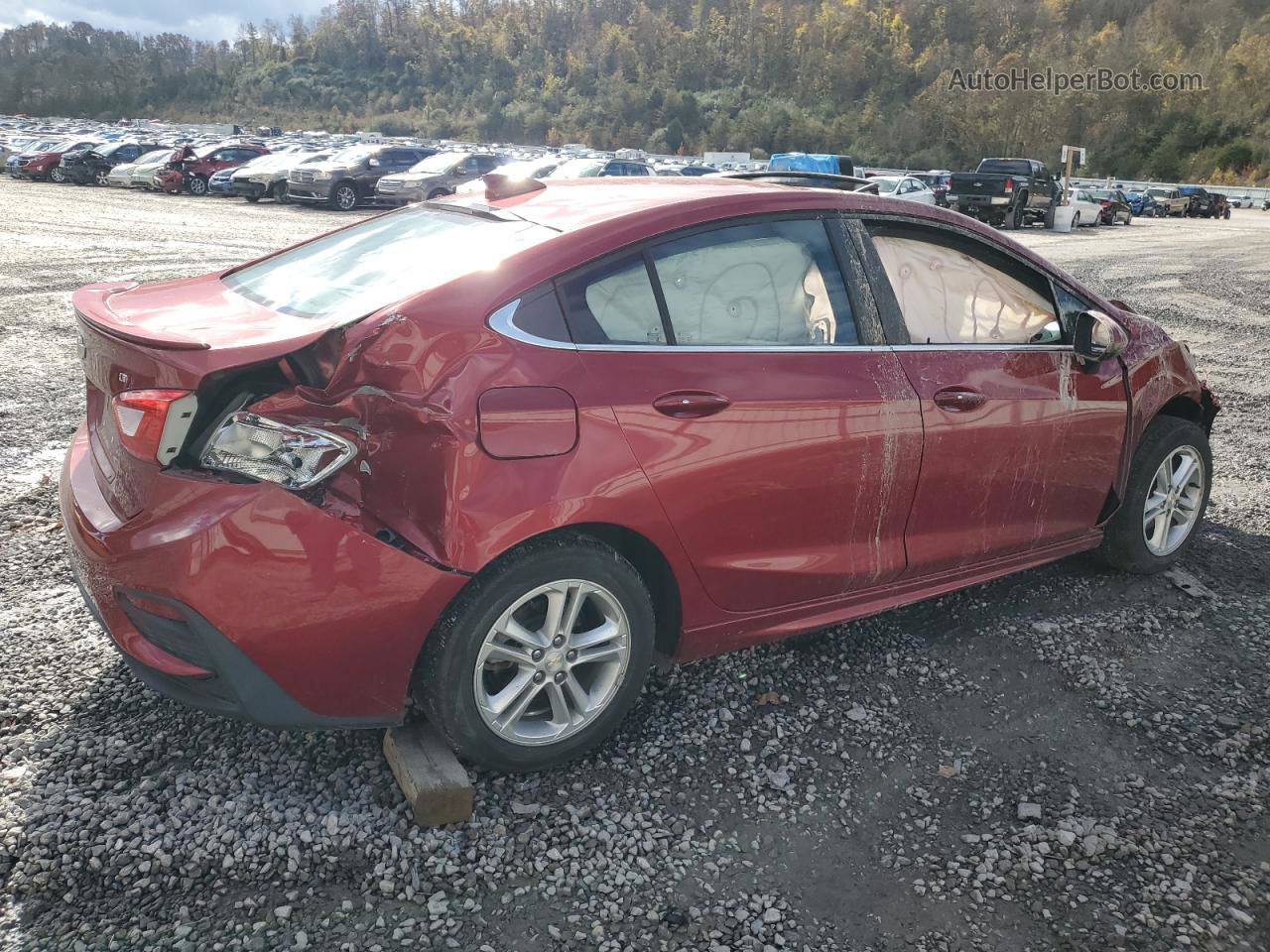 2017 Chevrolet Cruze Lt Burgundy vin: 1G1BE5SM6H7151332