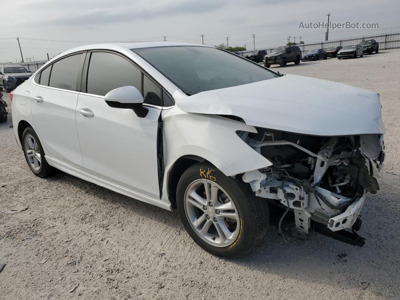 2017 Chevrolet Cruze Lt White vin: 1G1BE5SM6H7156983