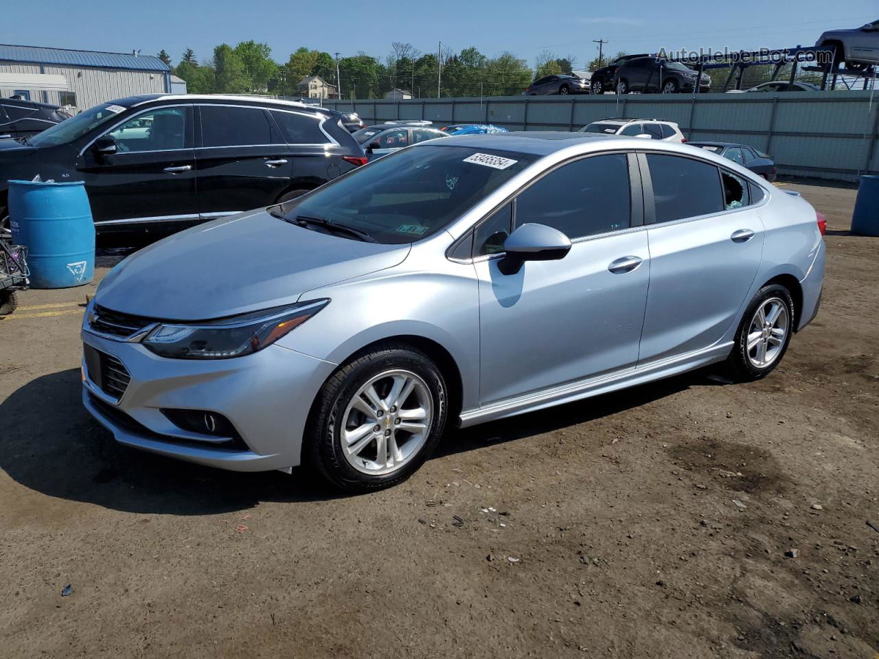 2017 Chevrolet Cruze Lt Blue vin: 1G1BE5SM6H7161116