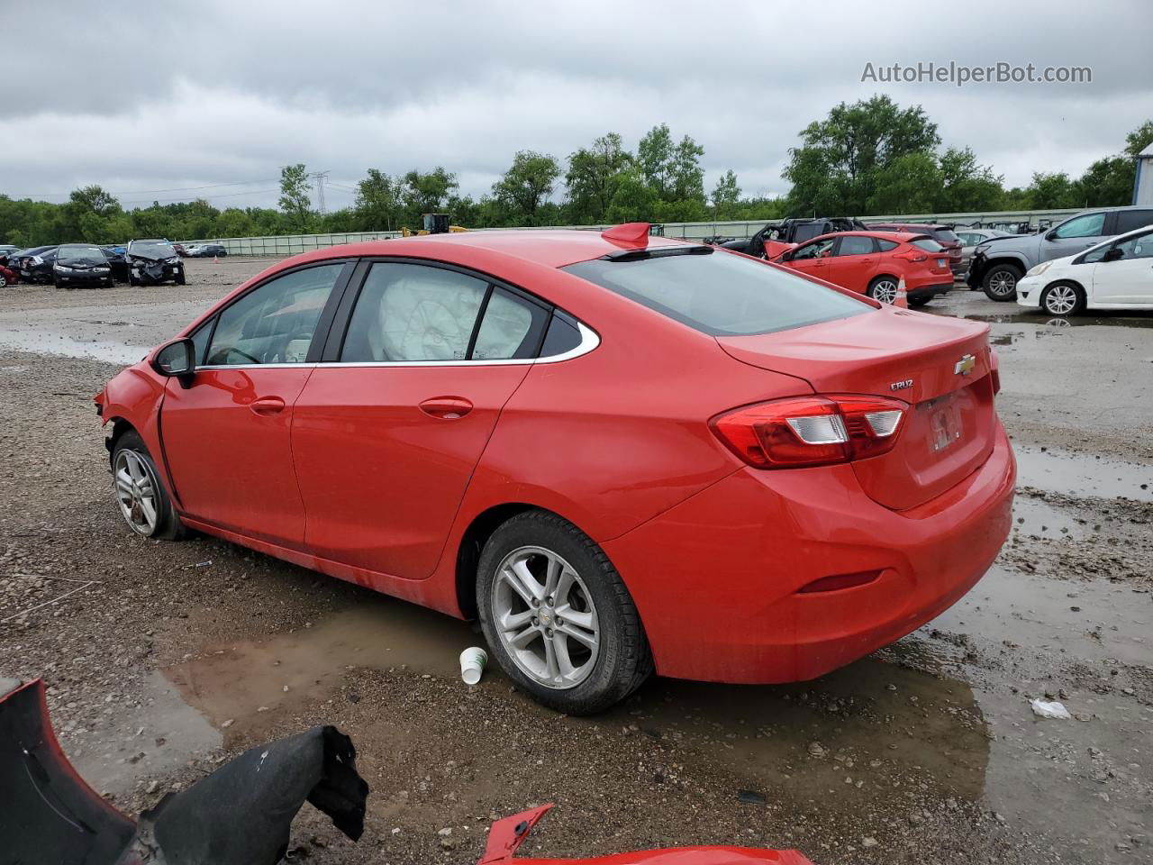 2017 Chevrolet Cruze Lt Red vin: 1G1BE5SM6H7209861