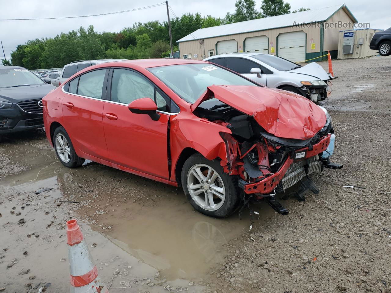 2017 Chevrolet Cruze Lt Красный vin: 1G1BE5SM6H7209861