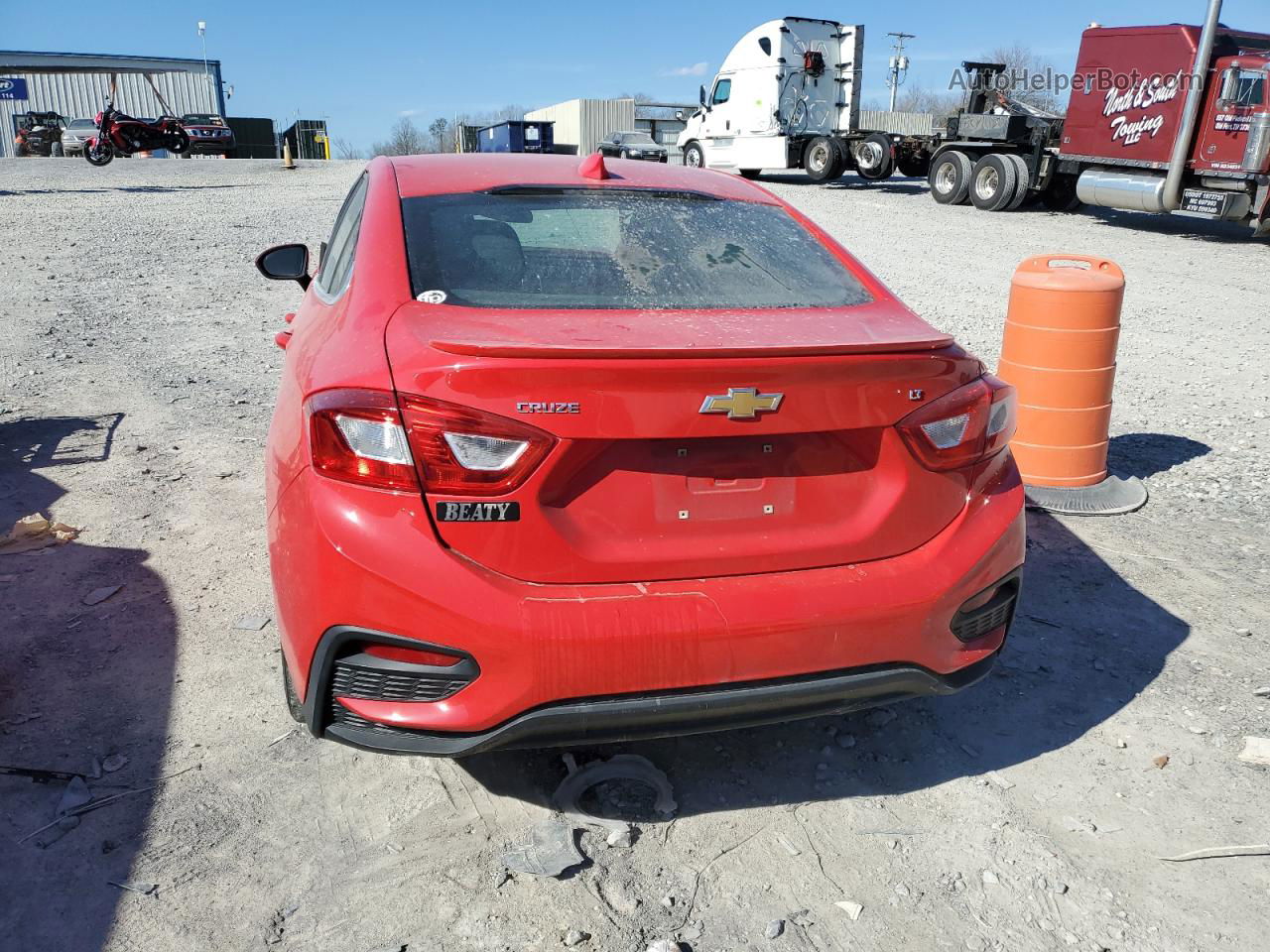 2017 Chevrolet Cruze Lt Red vin: 1G1BE5SM6H7214896