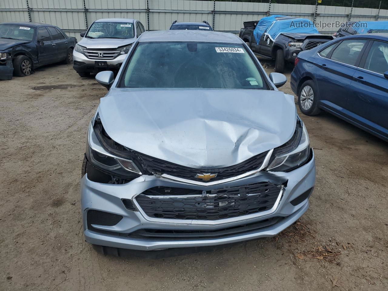 2017 Chevrolet Cruze Lt Blue vin: 1G1BE5SM6H7216003